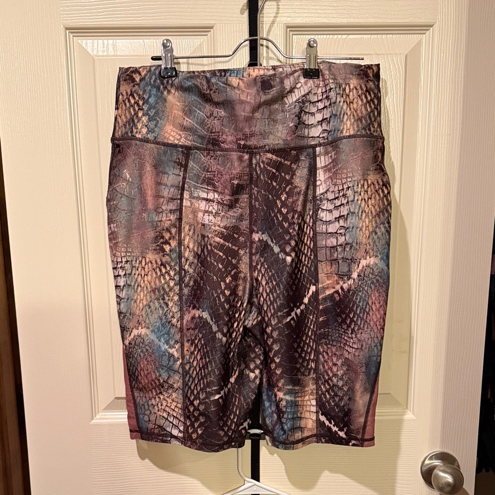 Multicolor Snake Print Skirt